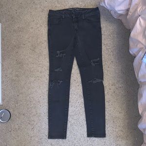 Size 8 American eagle black Jeggings